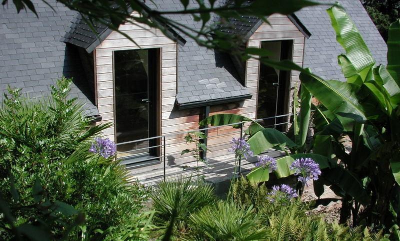 Un Jardin en Pente Douce Villa Locquenole Cameră foto